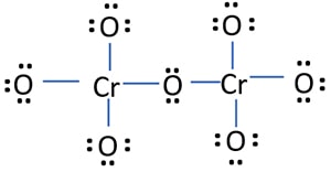 Marking lone pairs on oxygen and chromium atoms